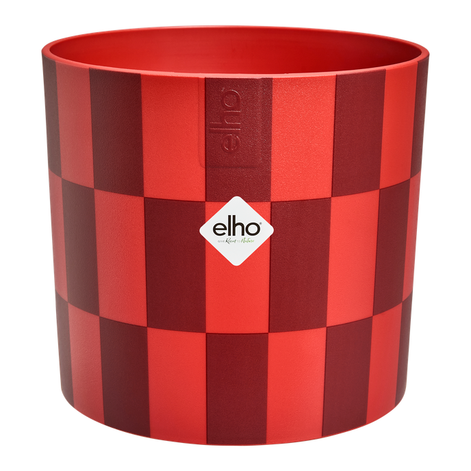 xmas blocks & stripes 15cm cranberry red
